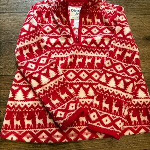 OshKosh B'gosh Festive Red and White Christmas Pullover